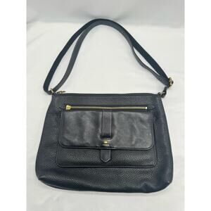 Fossil Kinley Black Leather Purse Handbag Shoulder Crossbody Bag Travel Office